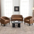 Logan Faux Leather Tufted Loveseat | Fabric Loveseat Couch | Kinwell Furniture | Modern Loveseats & Comfortable Loveseat Sofa Couches